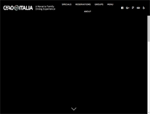 Tablet Screenshot of ciaoitaliaonline.com